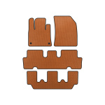 Коврики EVA V1 Citroen C-4 Picasso 2013–2022 гг. (3 ряда, Оранжевые)