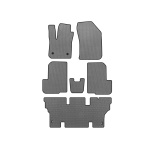 Коврики EVA Dacia Lodgy 2012-2022 гг. (3 ряда, 7-местный, Серый)