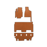 Коврики EVA Dodge Grand Caravan V 2008-2020 гг. (2008-2020, 3 ряда, 8-местный/Комплектация SXT, Оранжевый)