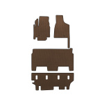 Коврики EVA Dodge Grand Caravan V 2008-2020 гг. (2008-2020, 3 ряда, 8-местный/Комплектация SXT, Коричневый)