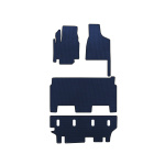 Коврики EVA Dodge Grand Caravan V 2008-2020 гг. (2008-2020, 3 ряда, 8-местный/Комплектация SXT, Синий)