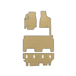 Коврики EVA Dodge Grand Caravan V 2008-2020 гг. (2008-2020, 3 ряда, 8-местный/Комплектация SXT, Бежевые)