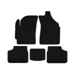 Текстильные коврики Deluxe Daewoo Matiz 1998-2008 гг. (Черный)