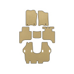 Коврики EVA Infiniti QX56 2004-2010 гг. (3 ряда, 2004-2008, Бежевые)