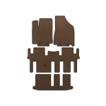 Коврики EVA Nissan Pathfinder R52 2012-2021 гг. (3 ряда, Коричневые)