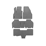 Коврики EVA Renault Kangoo 2008–2020 гг. (3 ряда, 5-дверный/7-местный, Серый)
