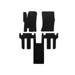 Коврики EVA 2004-2008 Ssang Yong Rodius (2 ряда, черные)