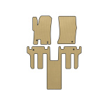 Коврики EVA 2004-2008 Ssang Yong Rodius (2 ряда, Бежевый)