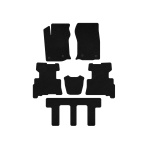 Текстильные коврики Premium Toyota 4Runner 2009-2024 гг. (3 ряда, 2014-2024, 7-местный, Черный)