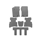 Коврики EVA Toyota 4Runner 2009-2024 гг. (3 ряда, 2014-2024, 7-местный, Серый)