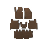 Коврики EVA Volkswagen Touran 2003-2010 гг. (3 ряда, 2006-2010, 7-местный, Коричневый)