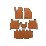 Коврики EVA Volkswagen Touran 2003-2010 гг. (3 ряда, 2006-2010, 7-местный, Оранжевые)