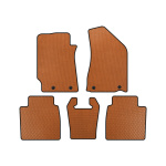 Коврики EVA Geely Emgrand EC8 (SD, Оранжевые)