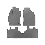 Коврики EVA Toyota Prius Plus (2 ряда, Серые)