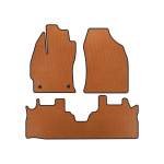 Коврики EVA Toyota Prius Plus (2 ряда, Оранжевые)