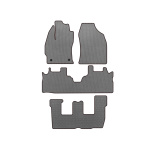 Коврики EVA Toyota Prius Plus (3 ряда, Серые)