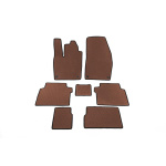 Коврики EVA Volkswagen ID.6 2021- гг. (Коричневые) 2 Ряда