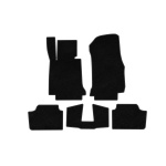 Текстильные коврики Premium BMW 2 серия F22/F23 2014-2021 гг. (Для F22, Черный)