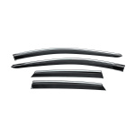 Ветровики с хромированным молдингом Niken Luxury Volkswagen ID.7 2023- гг. (4 шт)