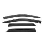 Ветровики с чёрным молдингом Niken Luxury Peugeot 3008 2016-2023 гг. (4 шт)