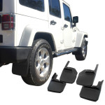 Бризковики для Jeep Wrangler 2008-2018 Без позашляхових або посилених задніх бамперів, із заводськими розширювачами на крилах.- Xukey