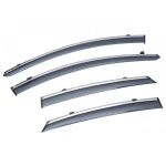 Дефлектори на вікна Volkswagen Passat B8 Седан Європа 2015+ окантовка з 3D нержавіючої сталі - Xukey