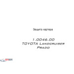 Захист для Тойота Land Cruiser Prado 2002-2009 V-4.0 V6, V-2,7 тільки захист двигуна двигун - Кольчуга