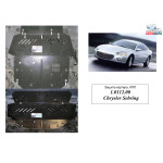 Защита Chrysler Sebring 2001-2006 V-2.0; 2.4; 2.7; 3,0; 3,5; двигатель, КПП, радиатор - Kolchuga