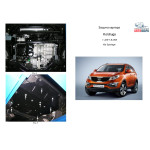 Защита Kia Sportage III 2010- 2,0 Б АКПП МКПП цинк+фарба только бензин двигатель , КПП,радиатор - Кольчуга