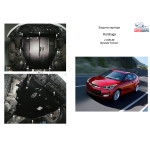 Защита Hyundai Veloster 2011- V-1,6 АКПП двигатель и КПП - Кольчуга
