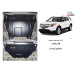 Защита Ford Explorer EcoBoost 2012- V-3,5; 3,5і двигатель, КПП, радиатор - Kolchuga