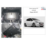 Защита Peugeot 208 2012- V- 1,6 THP двигатель, КПП, радиатор - Kolchuga