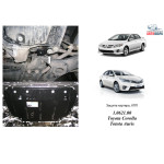 Защита для Тойота Prius 2009- V- все двигатель, КПП, радиатор - Kolchuga