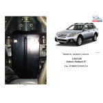 Защита Subaru Outback V 2013- V-2,0D задній мост - Kolchuga