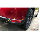 Mazda CX-5 2017+ накладки хром на задние противотуманные фонари верхние - ASP