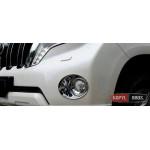 Для Тойота Prado 150 2014+ накладки хром на протитуманні фари - 2014