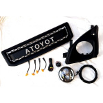 Toyota Land Сruiser 120 Prado оптика передняя LED + решетка стиль 3D 