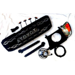 Toyota Land Cruiser LC100 1998+ оптика передняя Full LED + решетка радиатора  стиль 3D