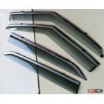 Hyundai Creta / IX25 вітровики дефлектори вікон ASP з молдингом нержавіючої сталі / sunvisors 
