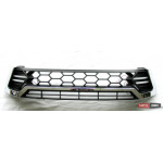 Для Тойота Hilux Revo 2014 решетка радиатора черная с хром полосой LED - ASP