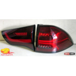 Mitsubishi Pajero Sport 2011- оптика задня LED червона стиль Audi JunYan