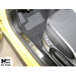 Накладки на внутренние пороги FIAT 500 L 2013- Premium NataNiko