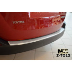 Накладки на бампер с загибом для Тойота RAV-4 IV 2013-2016 NataNiko 