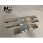 Накладки на пороги FORD KA + 2016- STANDART наружные 4шт на метал Nataniko