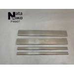 Накладки на пороги MAZDA 5 I 2005-2010 Premium - 4шт, наружные - на метал NataNiko