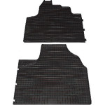 Резиновые коврики CITROEN JUMPY 2001 черные 2 шт - Petex