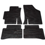 Резиновые коврики KIA RIO 2005-2011 черные 4 шт - Petex