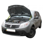 Газовый упор капота для Renault	Sandero	2008-2012 2 шт.