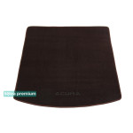 Двошарові килимки в багажник для Acura MDX (mkIII) (складений 3 ряд) (багажник) 2014 → Chocolate Sotra Premium 10mm