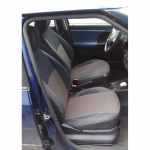 Авточехлы для Skoda Fabia Mk1 - цельная спинка 1999-2007 - кожзам - Premium Style MW Brothers
